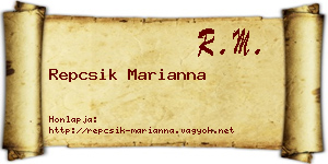 Repcsik Marianna névjegykártya