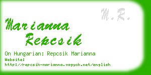 marianna repcsik business card